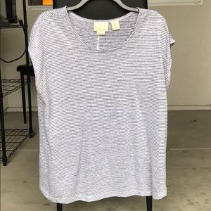 Black/White Striped Top